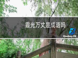 霞光万丈是成语吗