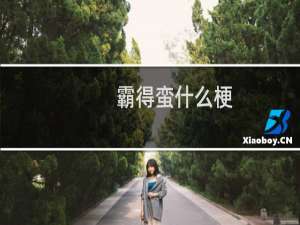 霸得蛮什么梗