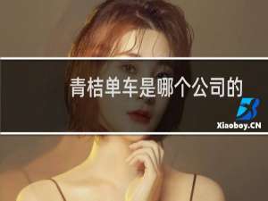 青桔单车是哪个公司的（EGYMCOM是什么牌子单车）