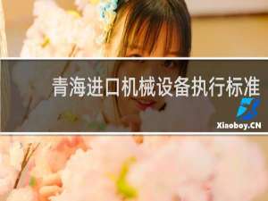 青海进口机械设备执行标准