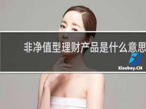 非净值型理财产品是什么意思