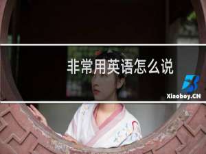 非常用英语怎么说
