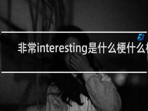 非常interesting是什么梗什么梗