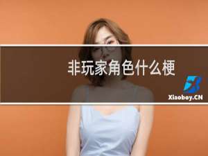 非玩家角色什么梗？非玩家角色是什么意思什么梗