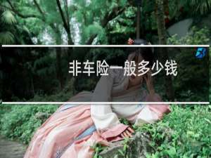 非车险一般多少钱