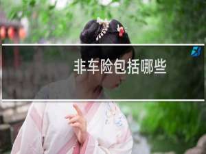 非车险包括哪些