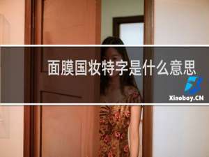 面膜国妆特字是什么意思