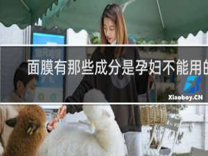 面膜有那些成分是孕妇不能用的