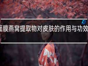 面膜燕窝提取物对皮肤的作用与功效是什么