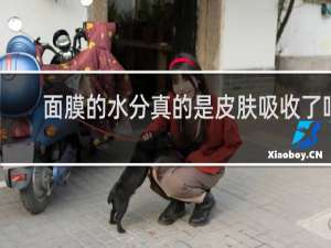 面膜的水分真的是皮肤吸收了吗