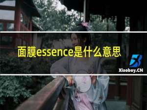 面膜essence是什么意思