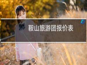 鞍山旅游团报价表
