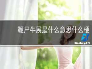 鞭尸牛展是什么意思什么梗