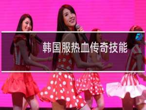 韩国服热血传奇技能
