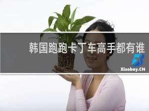 韩国跑跑卡丁车高手都有谁