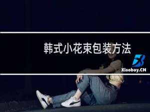 韩式小花束包装方法