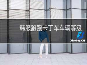 韩服跑跑卡丁车车辆等级