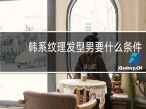 韩系纹理发型男要什么条件