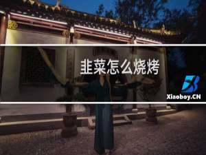 韭菜怎么烧烤