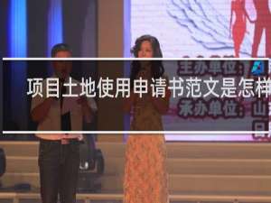 项目土地使用申请书范文是怎样的