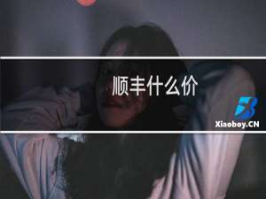 顺丰什么价
