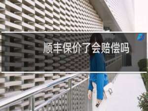 顺丰保价了会赔偿吗