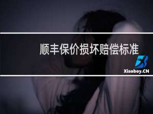 顺丰保价损坏赔偿标准