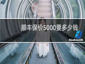 顺丰保价5000要多少钱