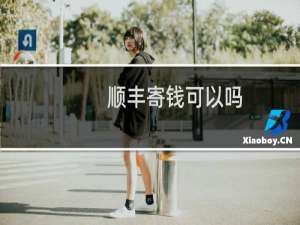 顺丰寄钱可以吗