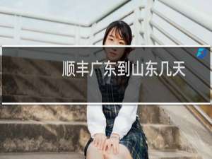 顺丰广东到山东几天