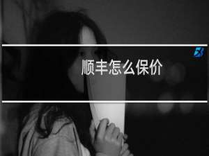 顺丰怎么保价