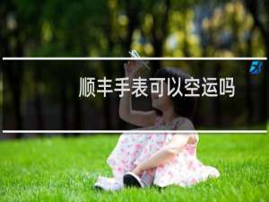 顺丰手表可以空运吗