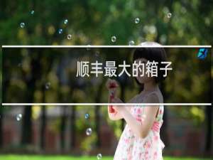 顺丰最大的箱子
