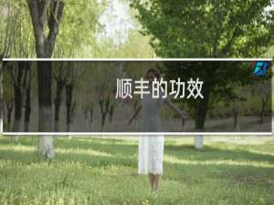 顺丰的功效