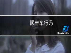 顺丰车行吗
