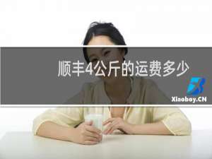 顺丰4公斤的运费多少