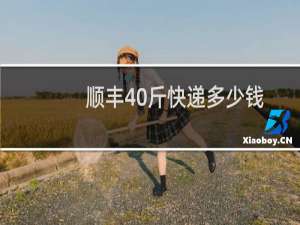 顺丰40斤快递多少钱