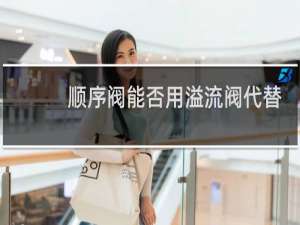 顺序阀能否用溢流阀代替