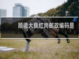 顺德大良红岗邮政编码是多少