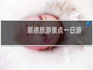 顺德旅游景点一日游