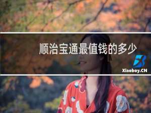 顺治宝通最值钱的多少