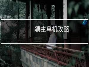 领主单机攻略