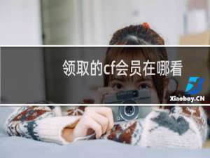 领取的cf会员在哪看
