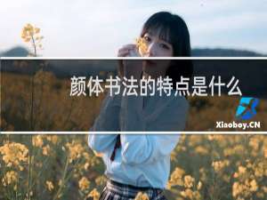 颜体书法的特点是什么