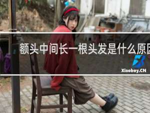 额头中间长一根头发是什么原因