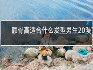 颧骨高适合什么发型男生 漫画