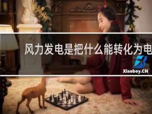 风力发电是把什么能转化为电能