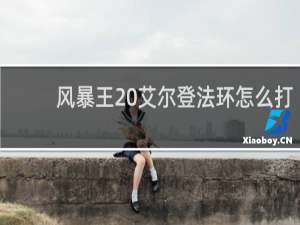 风暴王 艾尔登法环怎么打
