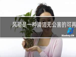 风能是一种清洁无公害的可再生能源