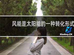 风能是太阳能的一种转化形式,是重要的自然资源